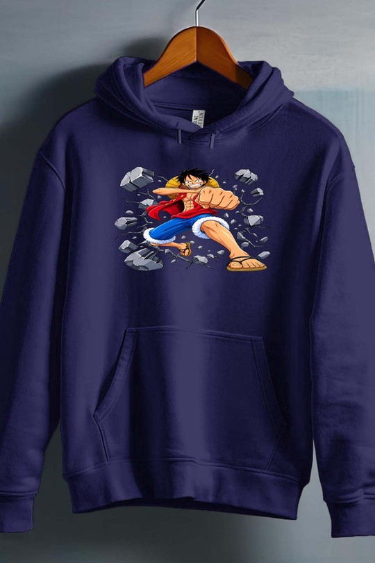 luffy warrior - Sweat capuche Garçon-MARINE