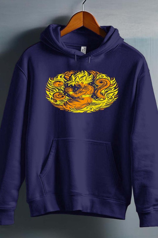 tatto dragon ball - Sweat capuche Garçon-MARINE