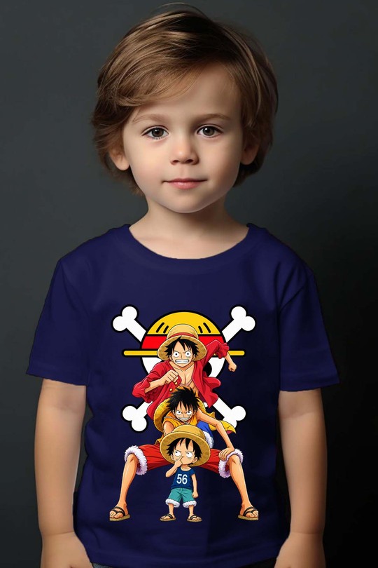 3 gen luffy - Tshirt Garçon-MARINE