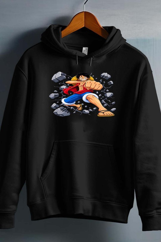 luffy warrior - Sweat capuche Homme-NOIR