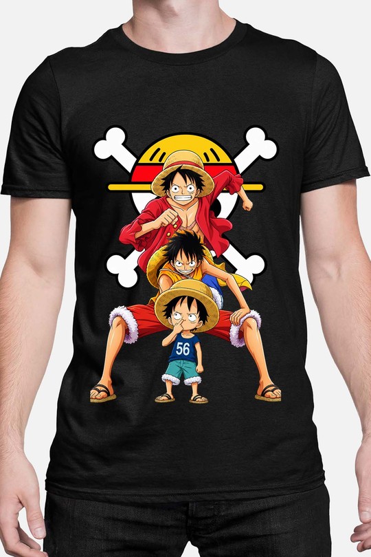 3 gen luffy - Tshirt Homme-NOIR