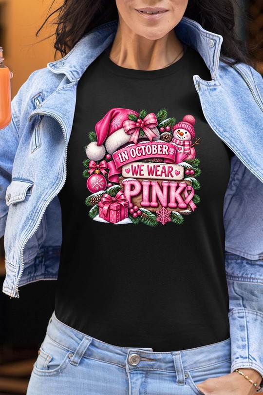 Noel Pink october - Tshirt Femme-NOIR