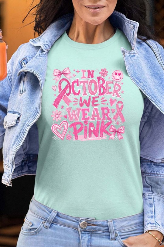 Breast Cancer Pink - Tshirt Femme - FC-VERT D'EAU
