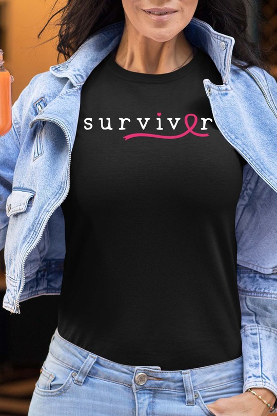 Survivor Cancer - Tshirt Femme-NOIR