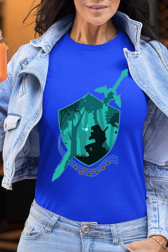 sword ocarina - Tshirt Femme-BLEU ROI