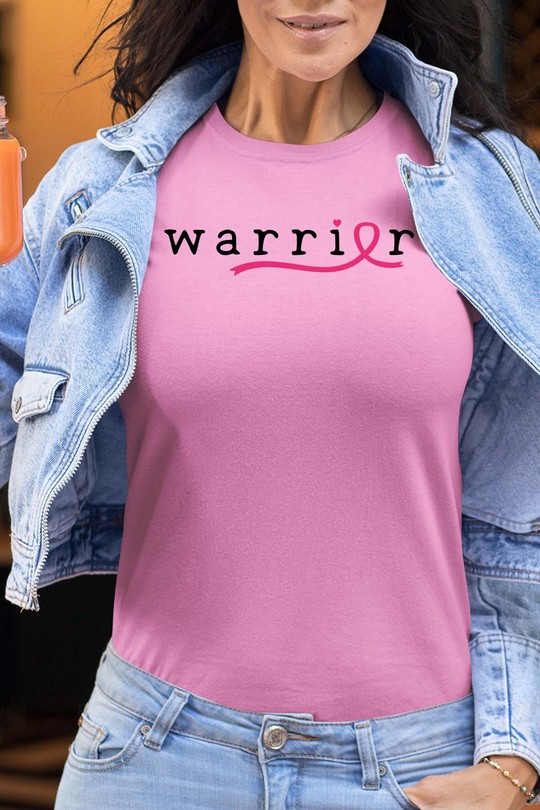 Warrior Cancer - Tshirt Femme-ROSE