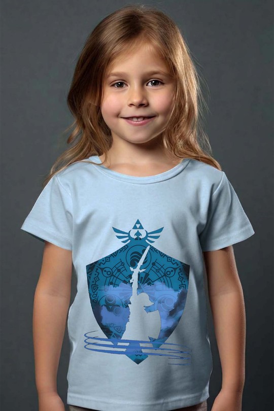 hero warrior - Tshirt Fille - FC-BLEU CIEL