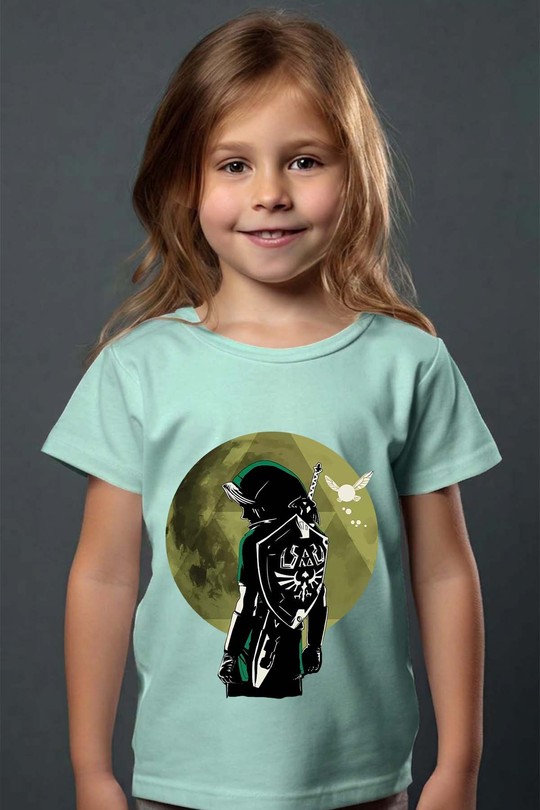 mask shadow forest - Tshirt Fille - FC-VERT D'EAU