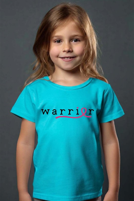 Warrior Cancer - Tshirt Fille - FC-TURQUOISE