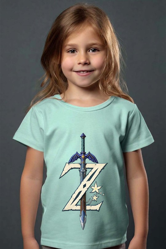 z btow sword - Tshirt Fille - FC-VERT D'EAU