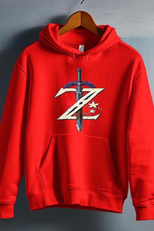z btow sword - Sweat capuche Garçon-ROUGE