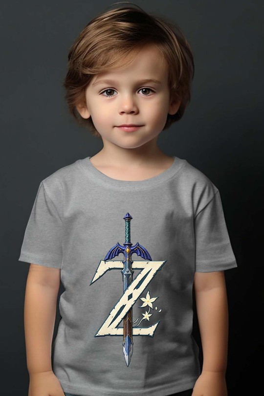 z btow sword - Tshirt Garçon-GRIS