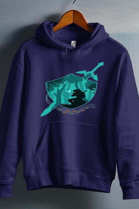 sword ocarina - Sweat capuche Homme-MARINE