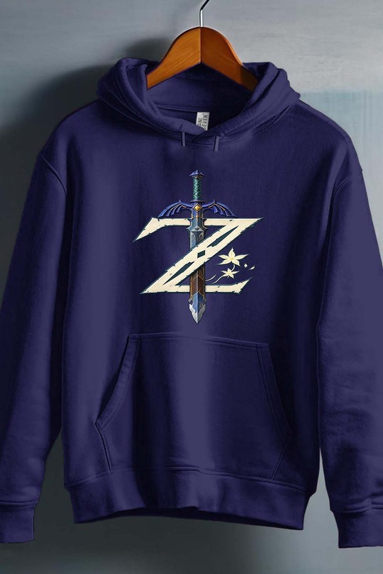 z btow sword - Sweat capuche Homme-MARINE