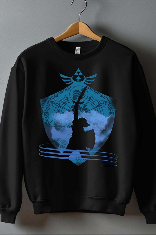 hero warrior - Sweat Col Rond Homme-NOIR