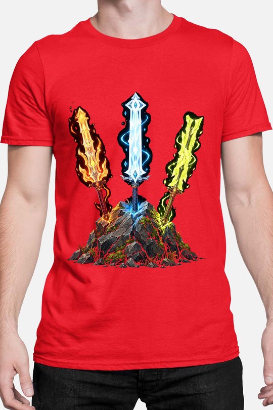 elemental swords btow - Tshirt Homme-ROUGE