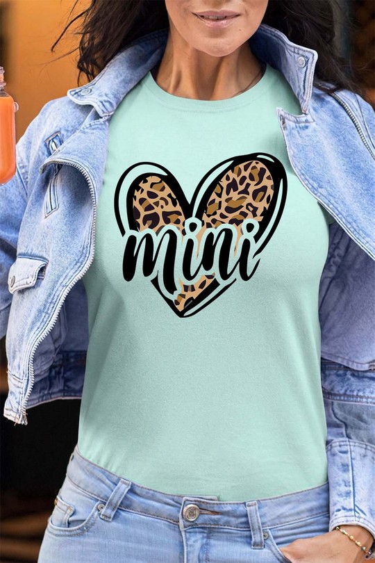 mini leopard - Tshirt Femme - FC-VERT D'EAU