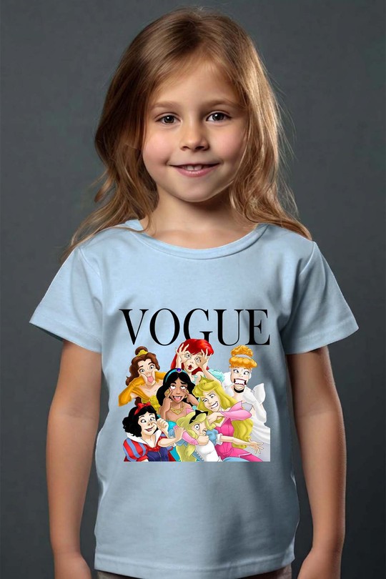 PRINCESS funny - Tshirt Fille - FC-BLEU CIEL