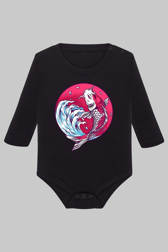 koijapan - Body Manche longue bébé-NOIR