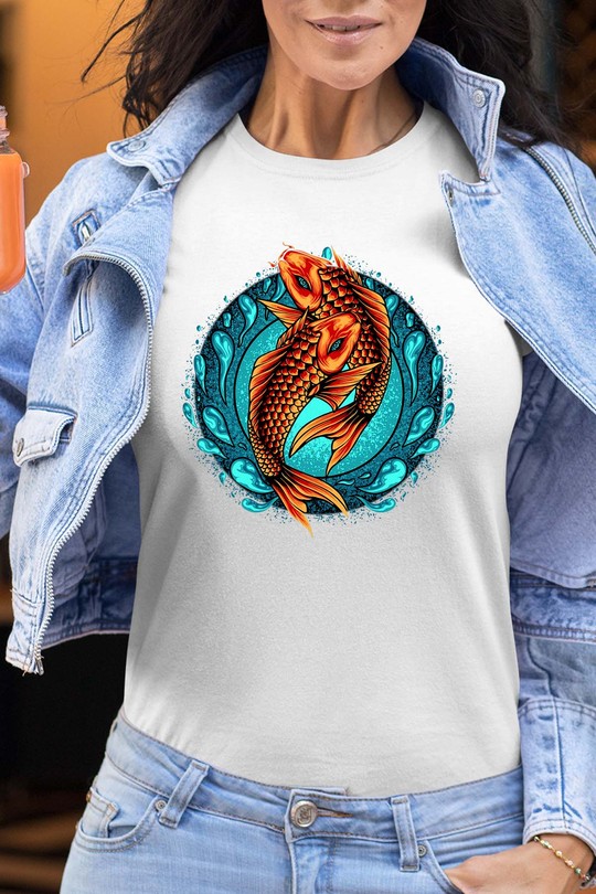 koifish - Tshirt Femme-BLANC