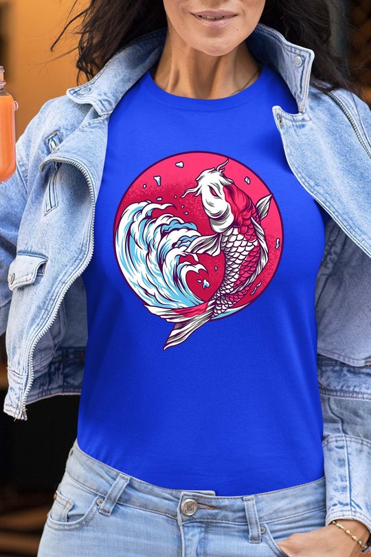 koijapan - Tshirt Femme-BLEU ROI