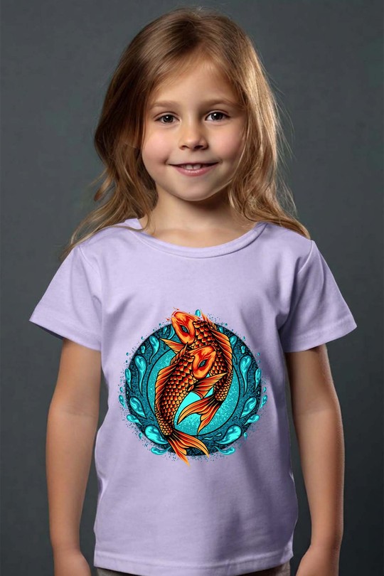koifish - Tshirt Fille-VIOLET