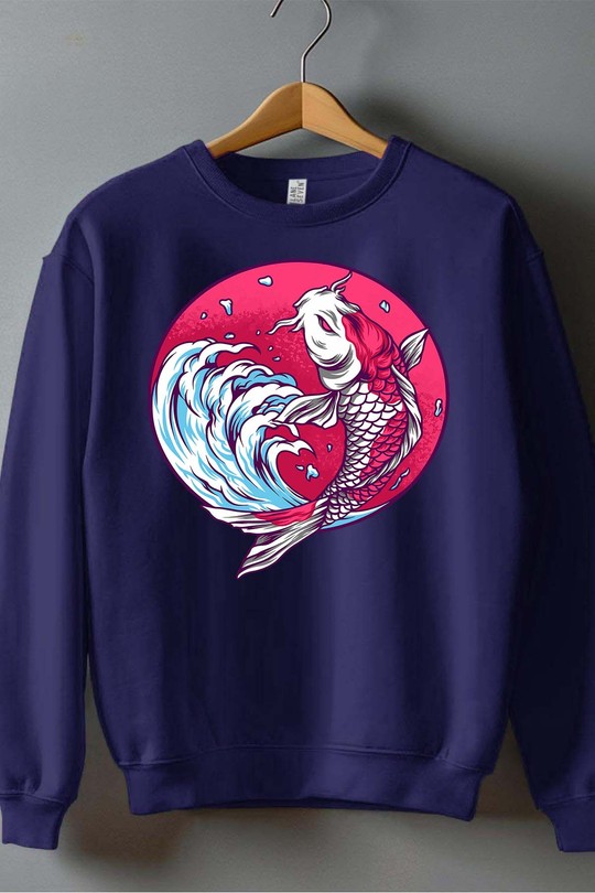 koijapan - Sweat Col Rond Garçon-MARINE