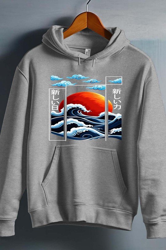 eastern art jp 2 - Sweat capuche Homme-GRIS