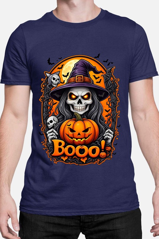 boo witche halloween - Tshirt Homme-MARINE