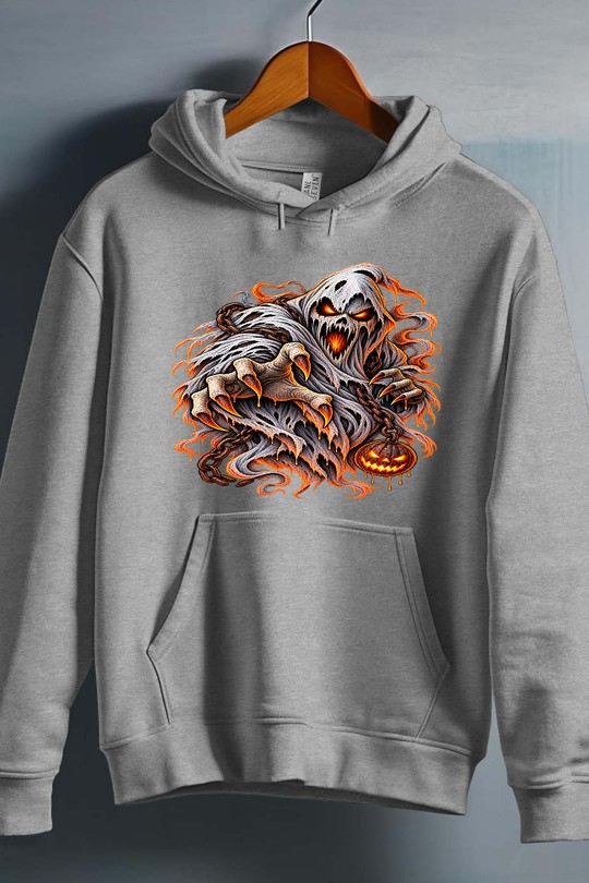 the fear halloween - Sweat capuche Homme-GRIS