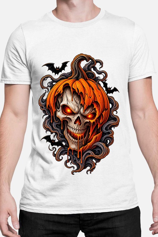 skull rage halloween - Tshirt Homme-BLANC