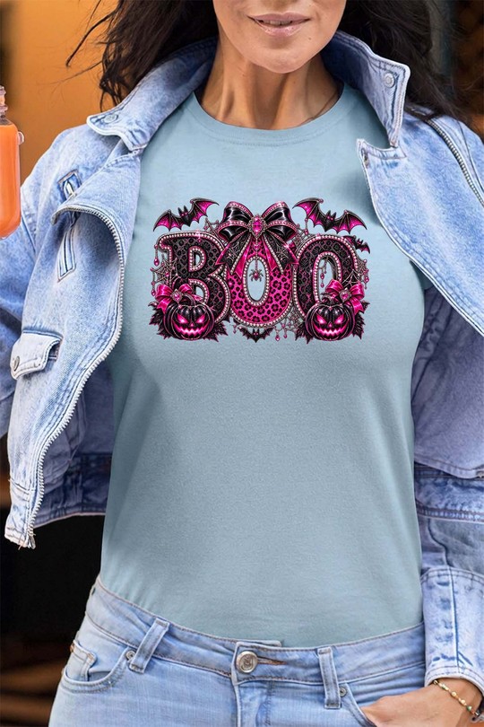 glitter boo halloween - Tshirt Femme - FC-BLEU CIEL