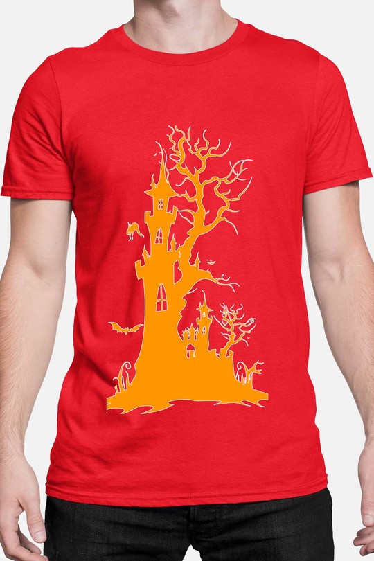 halloween tree - Tshirt Homme-ROUGE
