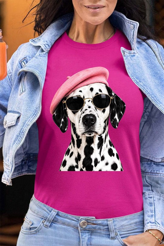 dog beri fashion - Tshirt Femme - FC-FUCHSIA