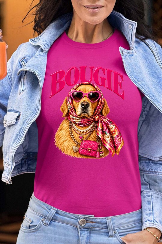 dog bougie fashion - Tshirt Femme - FC-FUCHSIA