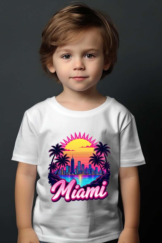 00 miami vintage - Tshirt Garçon-BLANC