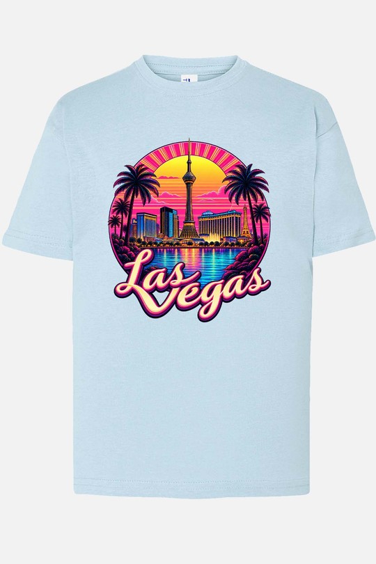 03 las vegas - Tshirt Garçon-BLEU CIEL