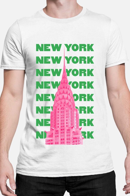 01 vintage newyork - Tshirt Homme-BLANC