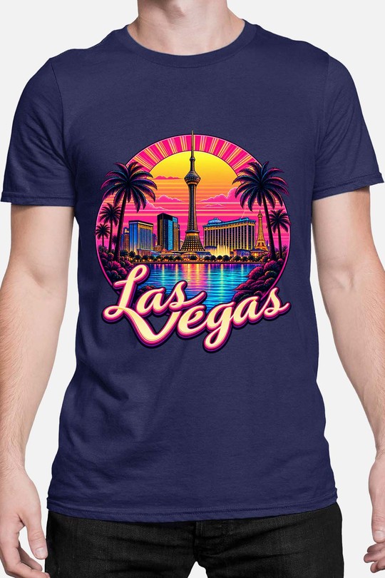 03 las vegas - Tshirt Homme-MARINE