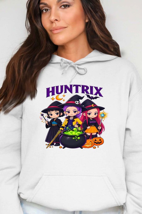 huntrix witch - Sweat Capuche Femme-BLANC