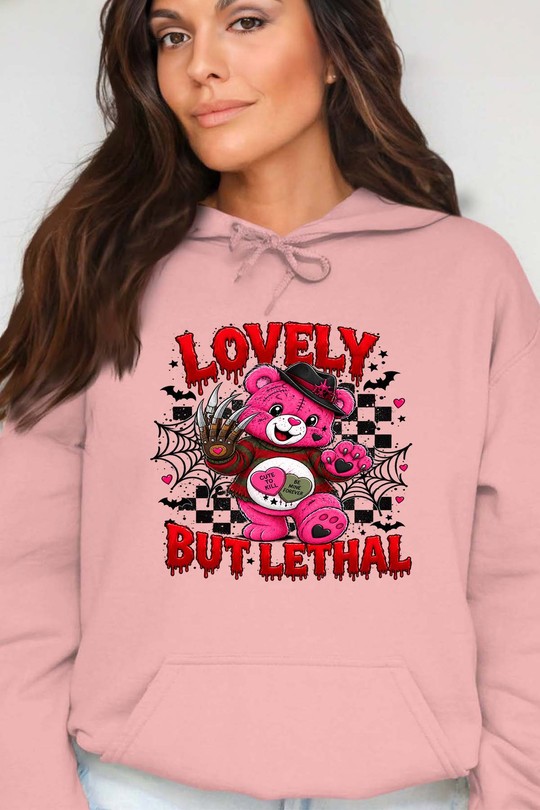 tedy bear halloween - Sweat Capuche Femme-ROSE