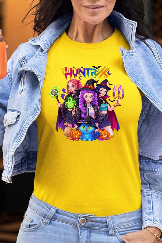 huntrix halloween - Tshirt Femme - FC-JAUNE