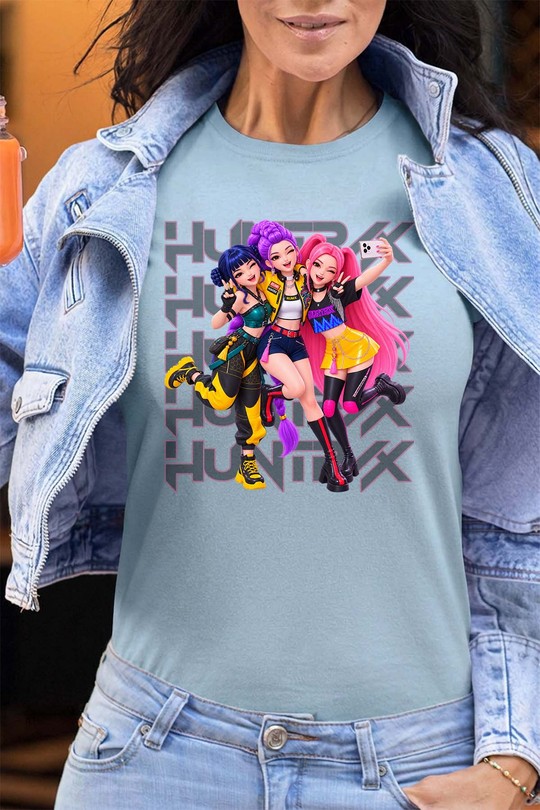 k-pop huntrix 2 - Tshirt Femme - FC-BLEU CIEL