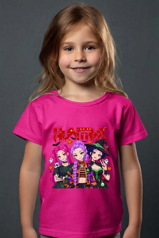 rumi zoey huntrix - Tshirt Fille-FUCHSIA