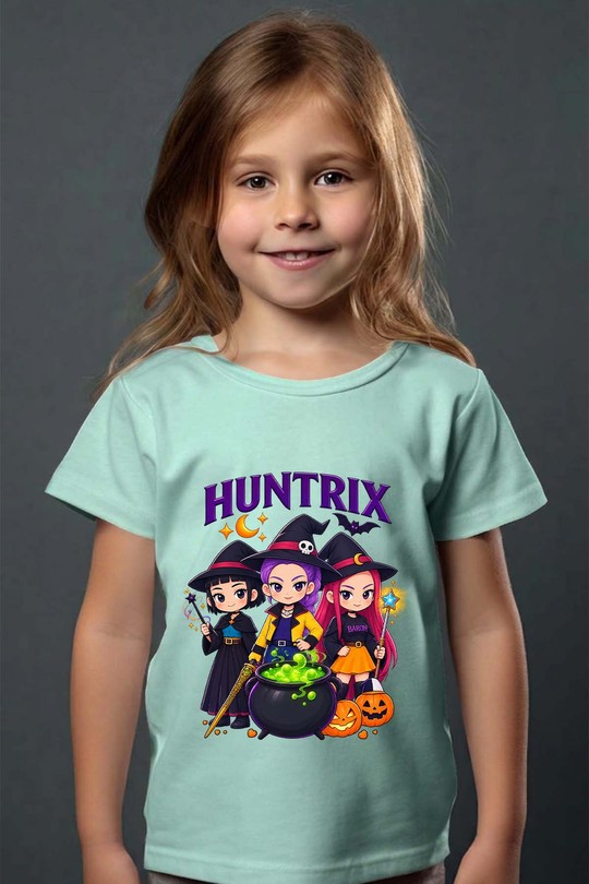 huntrix witch - Tshirt Fille - FC-VERT D'EAU
