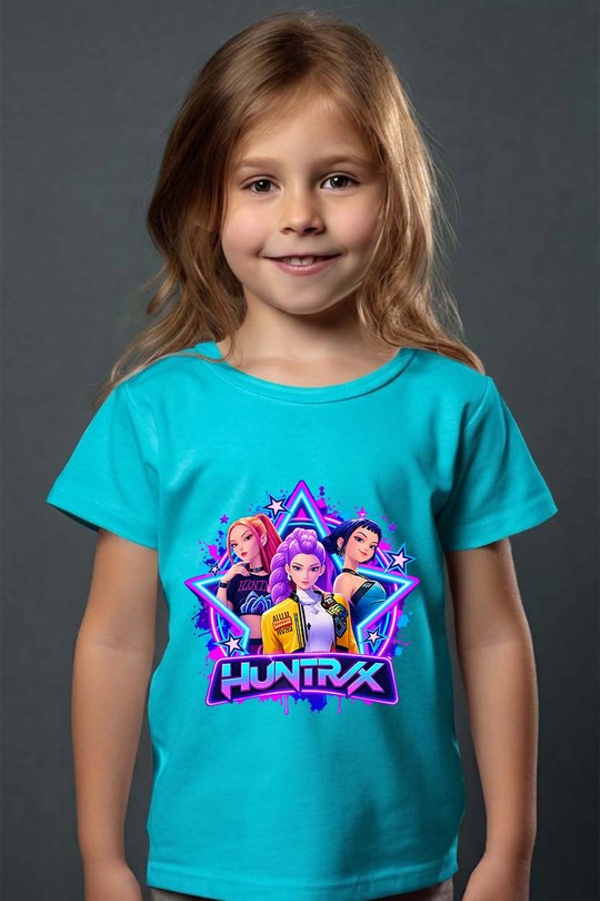 k-pop huntrix - Tshirt Fille - FC-TURQUOISE