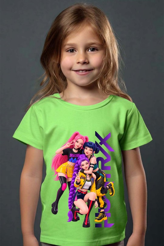 rumi mira zoey - Tshirt Fille - FC-VERT CLAIR