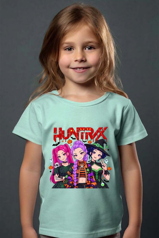 rumi zoey huntrix - Tshirt Fille - FC-VERT D'EAU