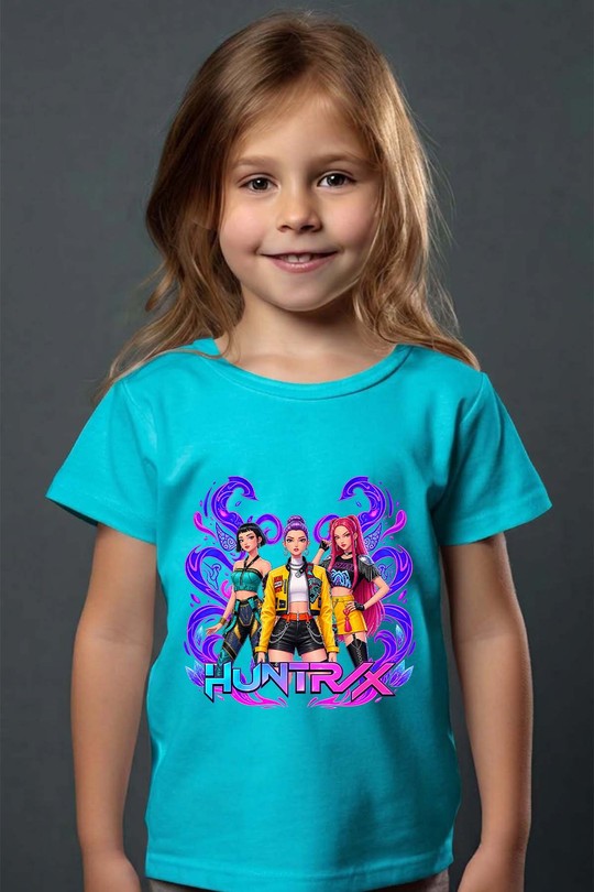 rumi zoey huntrix 2 - Tshirt Fille - FC-TURQUOISE