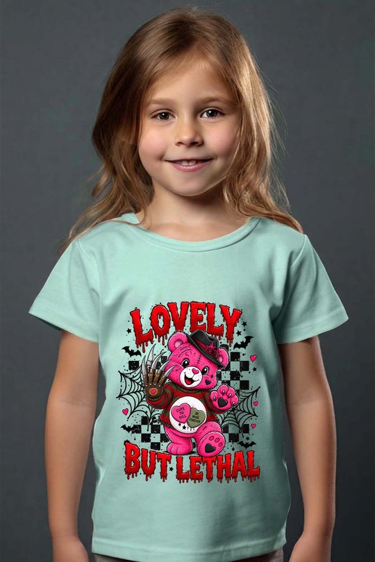 tedy bear halloween - Tshirt Fille - FC-VERT D'EAU